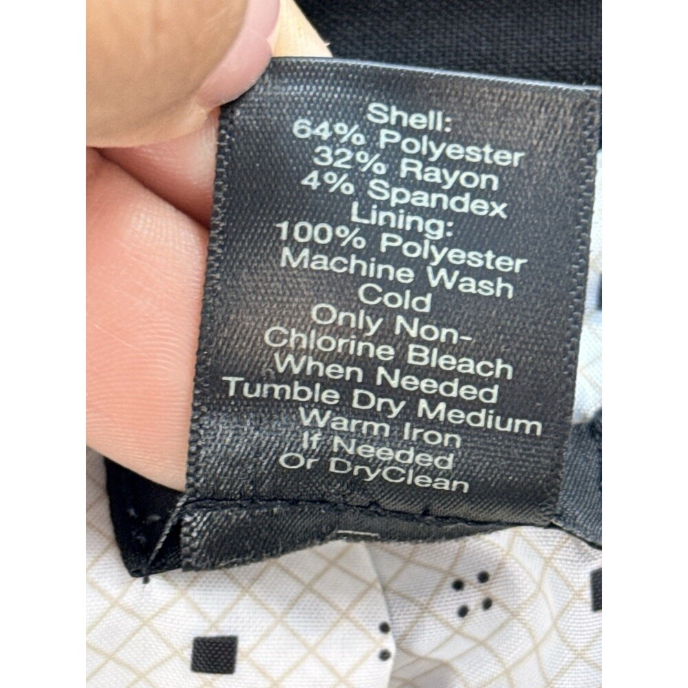 Ann Taylor women's size 8 jacket blazer black weave button front - Picture 13 of 13
